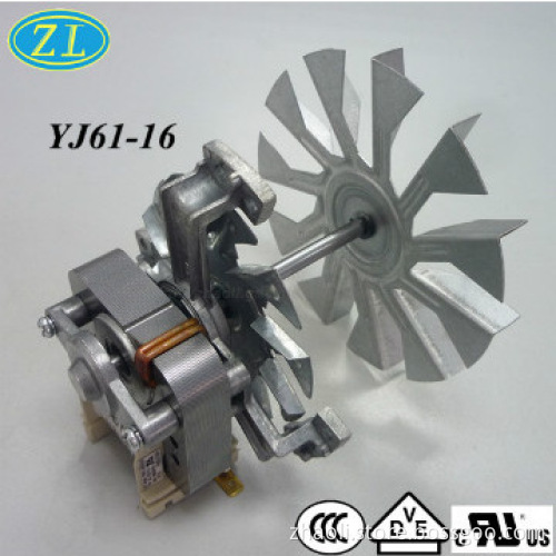 C-frame 25mm air fryer motor with three legs bracket and fan blades